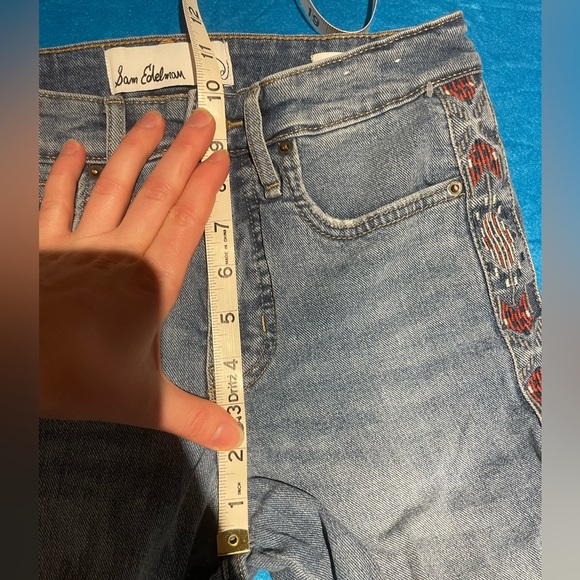 Sam Edelman High Rise Slim Straight Jean - Picture 14 of 14